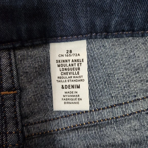 4 for $40 NWOT H&M Skinny Ankle Jeans Size 28 - Picture 3 of 4